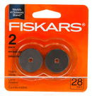 Fiskars 28mm Rotary Blades – 6 Packs Of 2 (12 Blades Total) – #95417097J