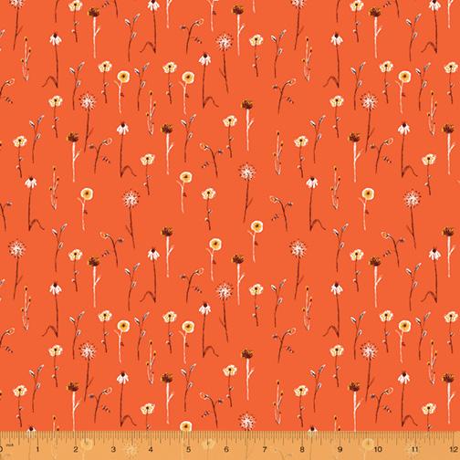 Far Far Away III: Wildflowers in Burnt Orange