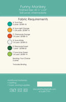 Funny Monkey Quilt Pattern