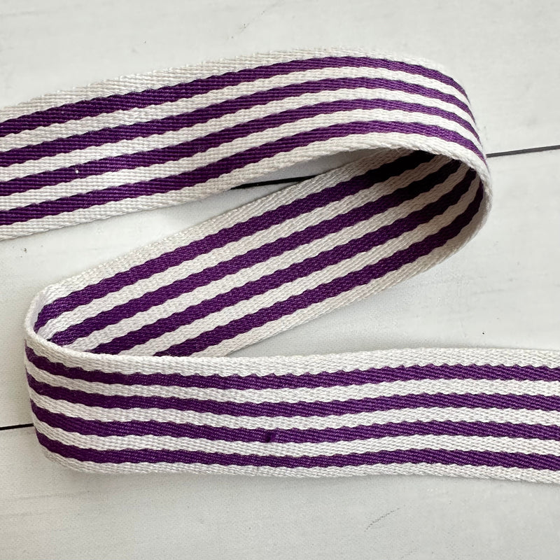 Nine Stripe Webbing: Purple