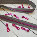 Black & White Striped Zipper By The Yard