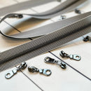 Black & White Striped Zipper By The Yard