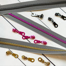 Black & White Striped Zipper By The Yard