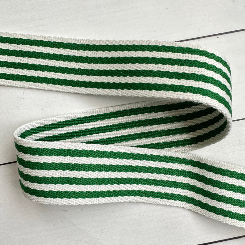 Nine Stripe Webbing: Kelly