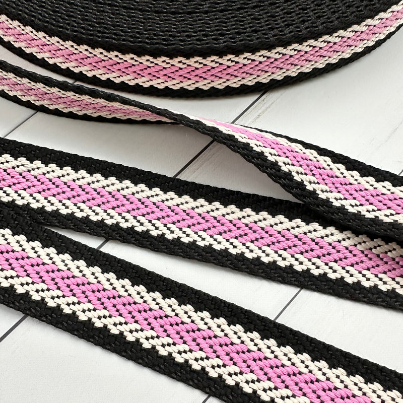 Webbing: Woven in Black & Gem