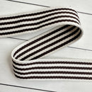 Nine Stripe Webbing: Chocolate