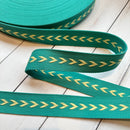 Arrow Webbing: Peacock & Sunshine