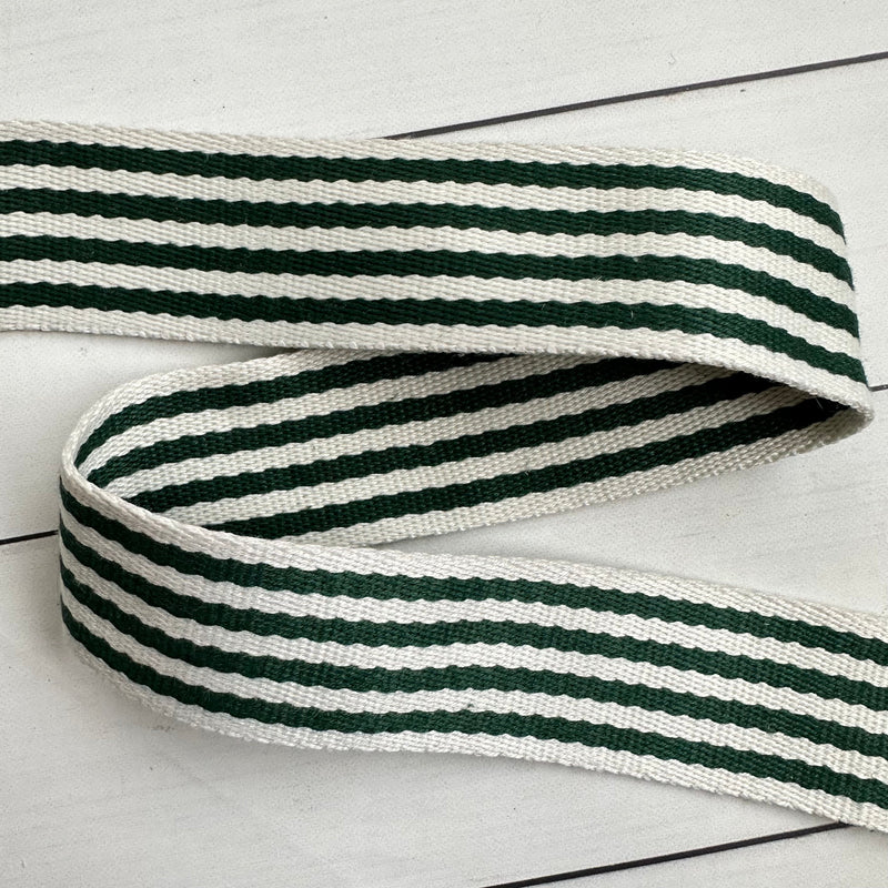 Nine Stripe Webbing: Emerald
