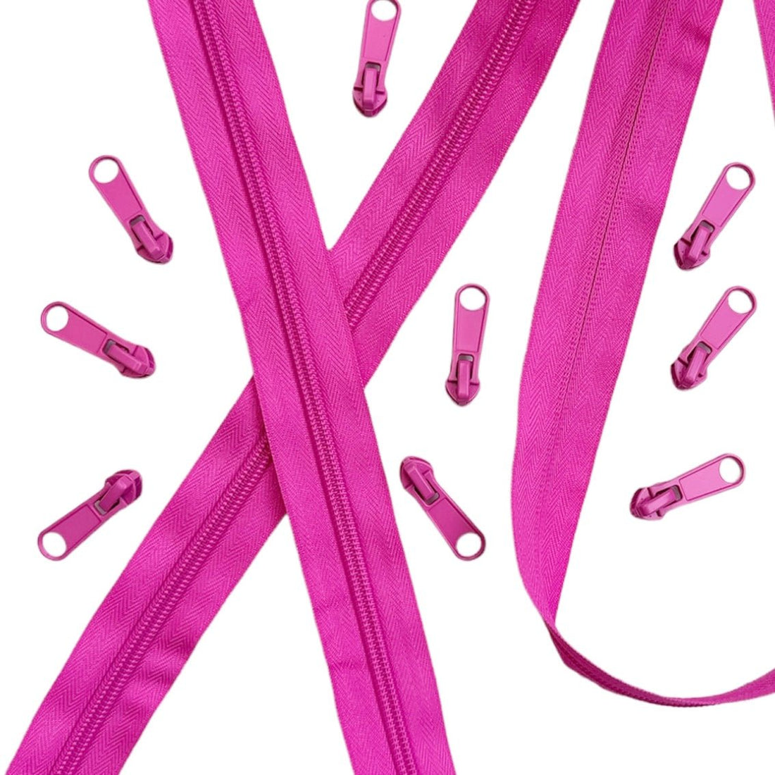 Dayglow Neon Zippers by the Yard