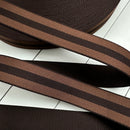 Stripe Webbing: Light & Dark Brown