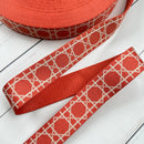 Diamond Webbing - Clementine & Natural