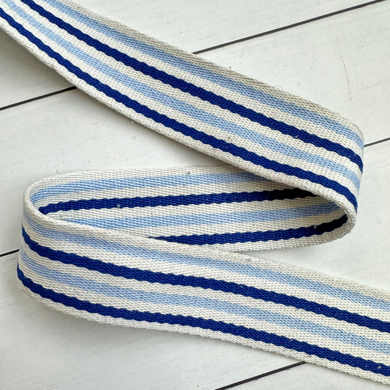 Nine Stripe Webbing: Blue & Light Blue
